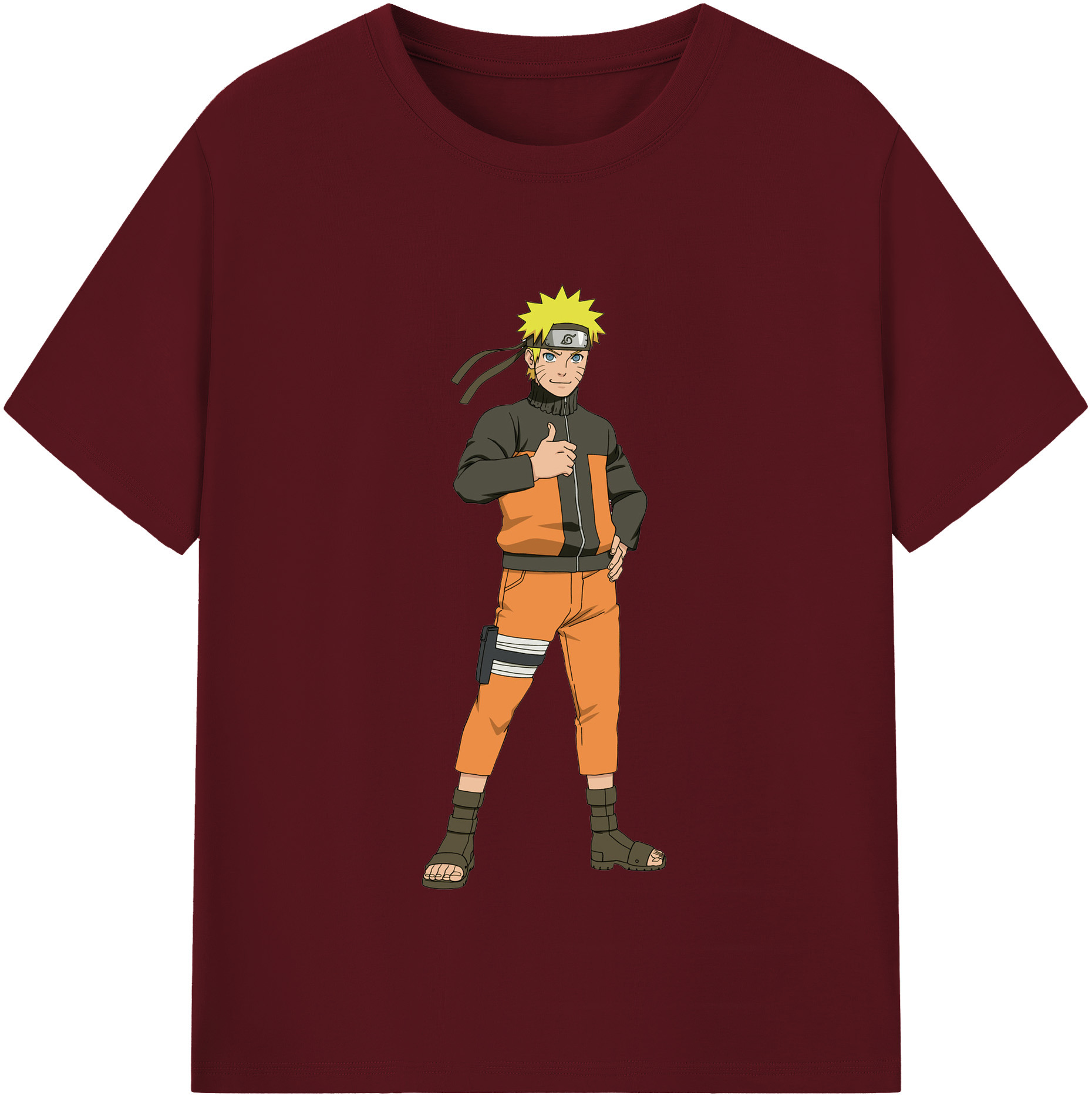 （画像用） NARUTO -ナルト- うずまき ナルト Uzumaki Naruto 綿100％半袖Tシャツ（フロントプリント）